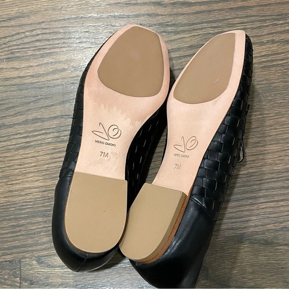 NWOT JOAN OLOFF Lala Woven Leather Huarache Loafers size 7M - Picture 11 of 12